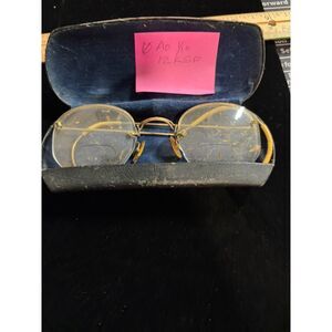 1/10 12K GF AO half rim vtg glasses